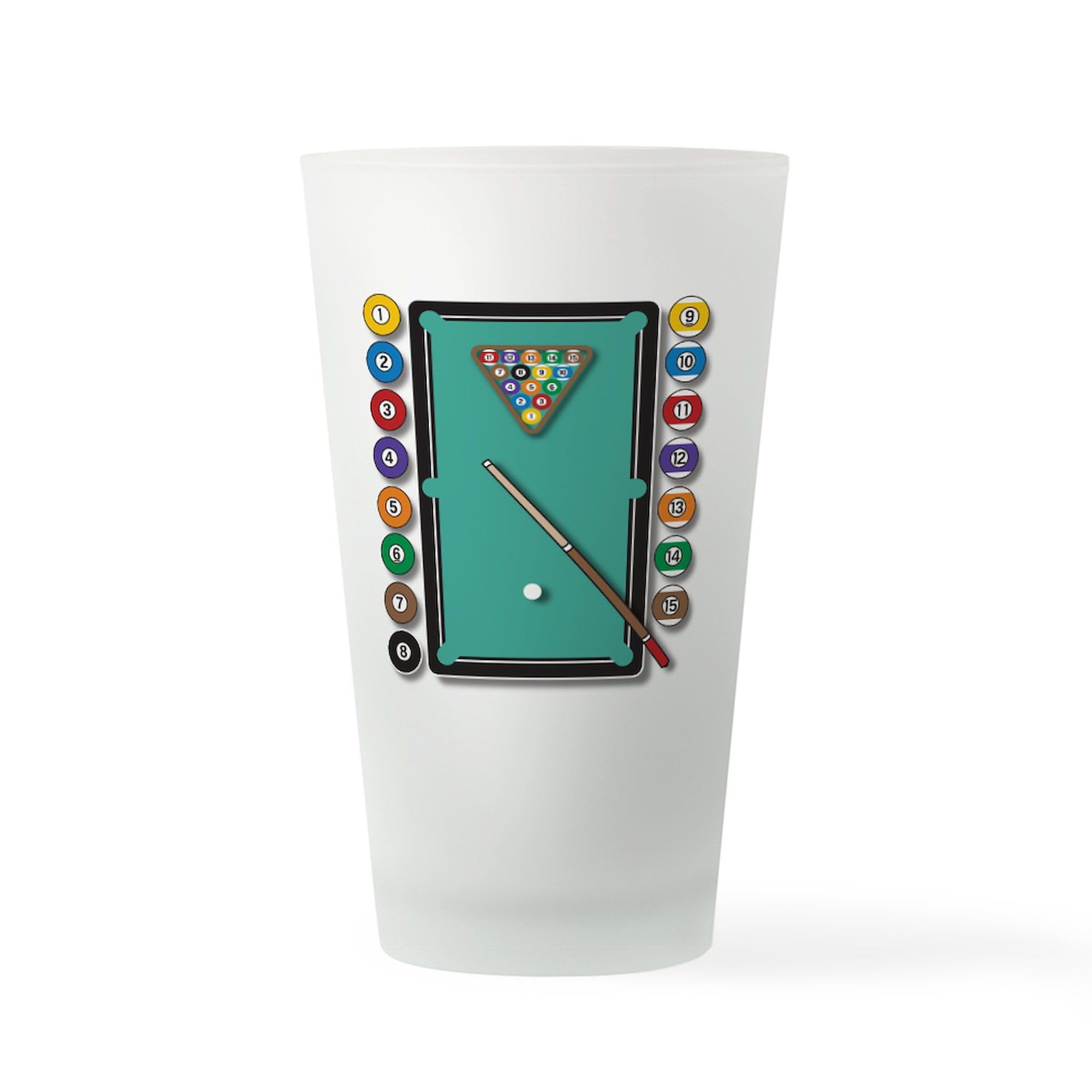 CafePress Billiards Pint Glass, 16 oz. Drinking Glass