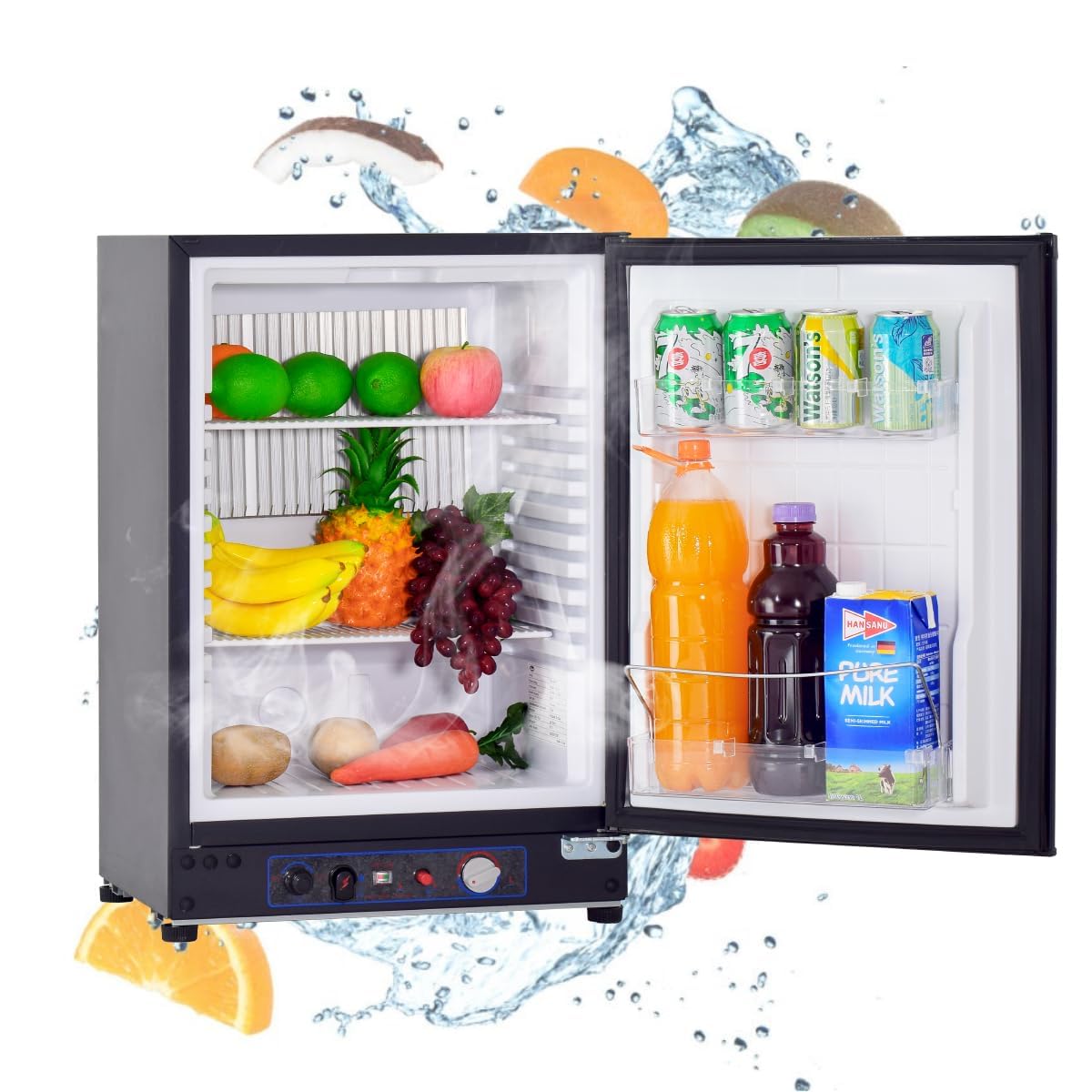 Small Rv Refrigerator 12v Refrigerator For Rv Smad , 1.7 Cu.ft Mini Fridge With Lock, Compact ...