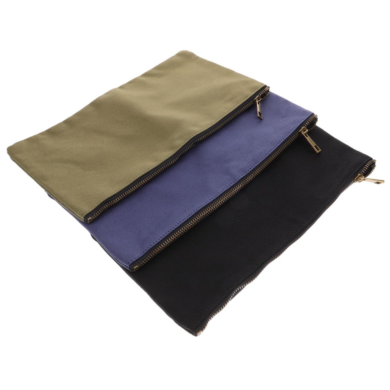 WOONEKY 3piezas Bolsa De Herramientas De Bolsa Pequeña Para Herramientas Cremallera Organizador Utilitaria Unidades De Talleres o Gabinetes