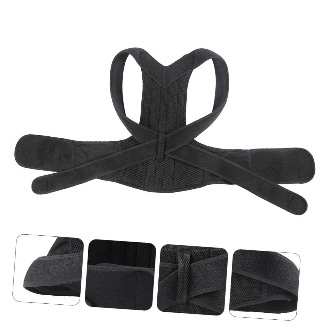 Breathable Back Brace Posture Corrector Shoulder Strap Back Support for Men Women