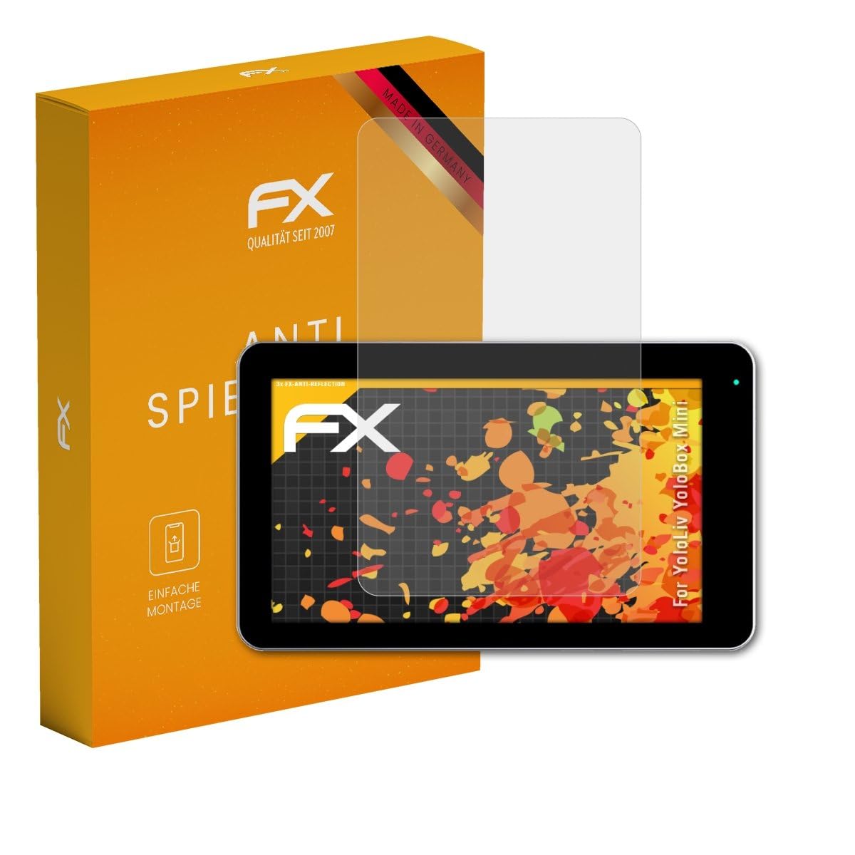 atFoliX Screen Protector compatible with YoloLiv YoloBox Mini Screen Protection Film, anti-reflective and shock-absorbing FX Protector Film (3X)