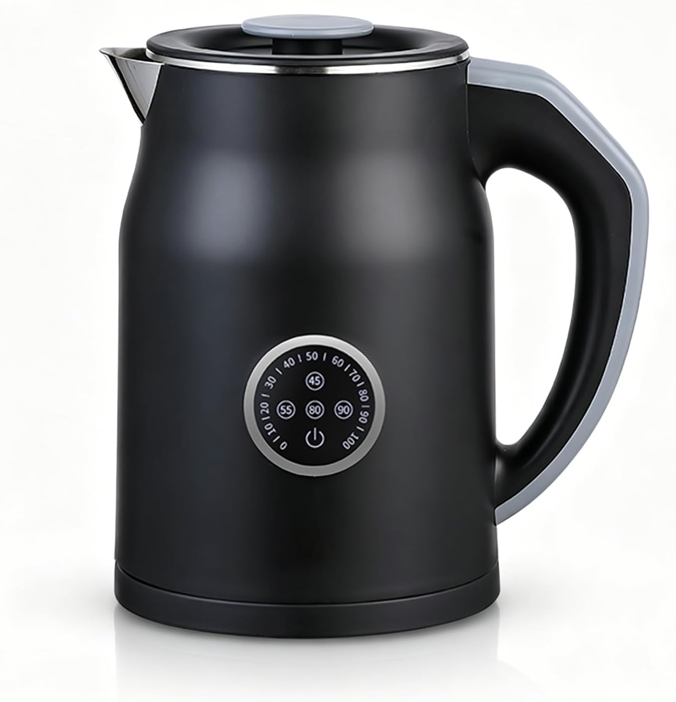 V-33 Electric Kettle 1.2L with 45-90C Temperature Control, 1000W Fast Heating, 16H Keep Warm & 3-Min Lift Memory, Cool Touch Double Wall, 304 Stainless Steel, Black