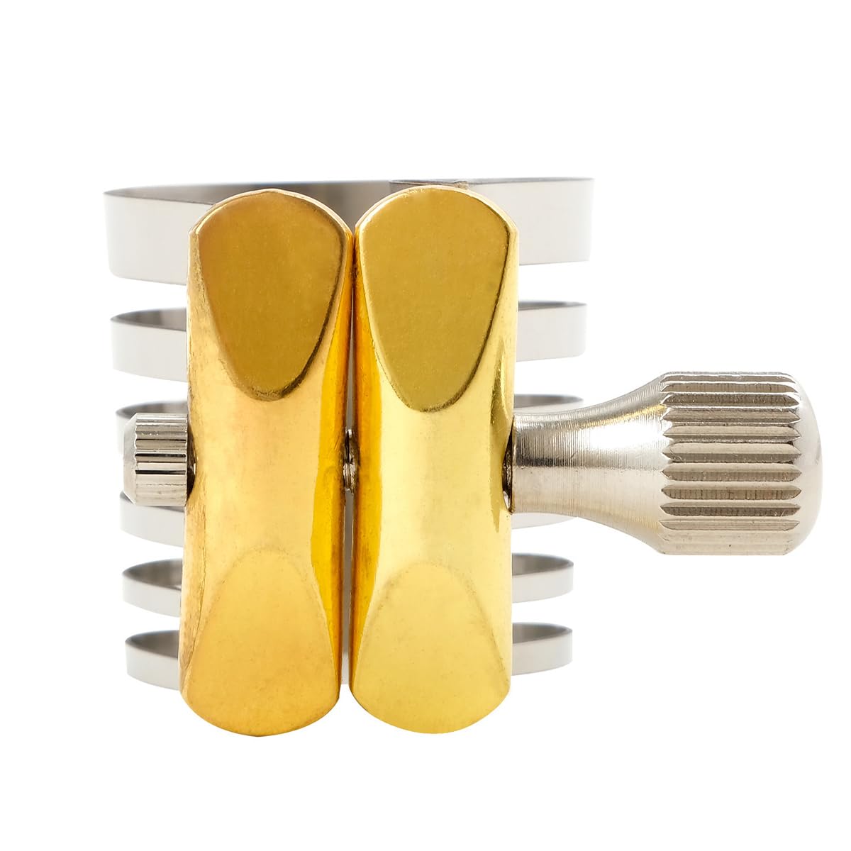 Laroal Alto Saxophone Ligature Alto Sax Ligature Brass Ligature Alto Sax Mouthpiece and Ligature Alto Saxophone Ligature Fastener - Image 3