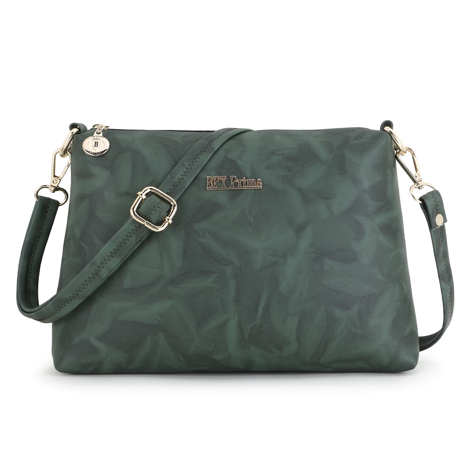 BFT Prime Cross Body Sling Bag for Girls/Womens (DARK GREEN) (B0BFJHHJYR) Amazon Price History, Amazon Price Tracker