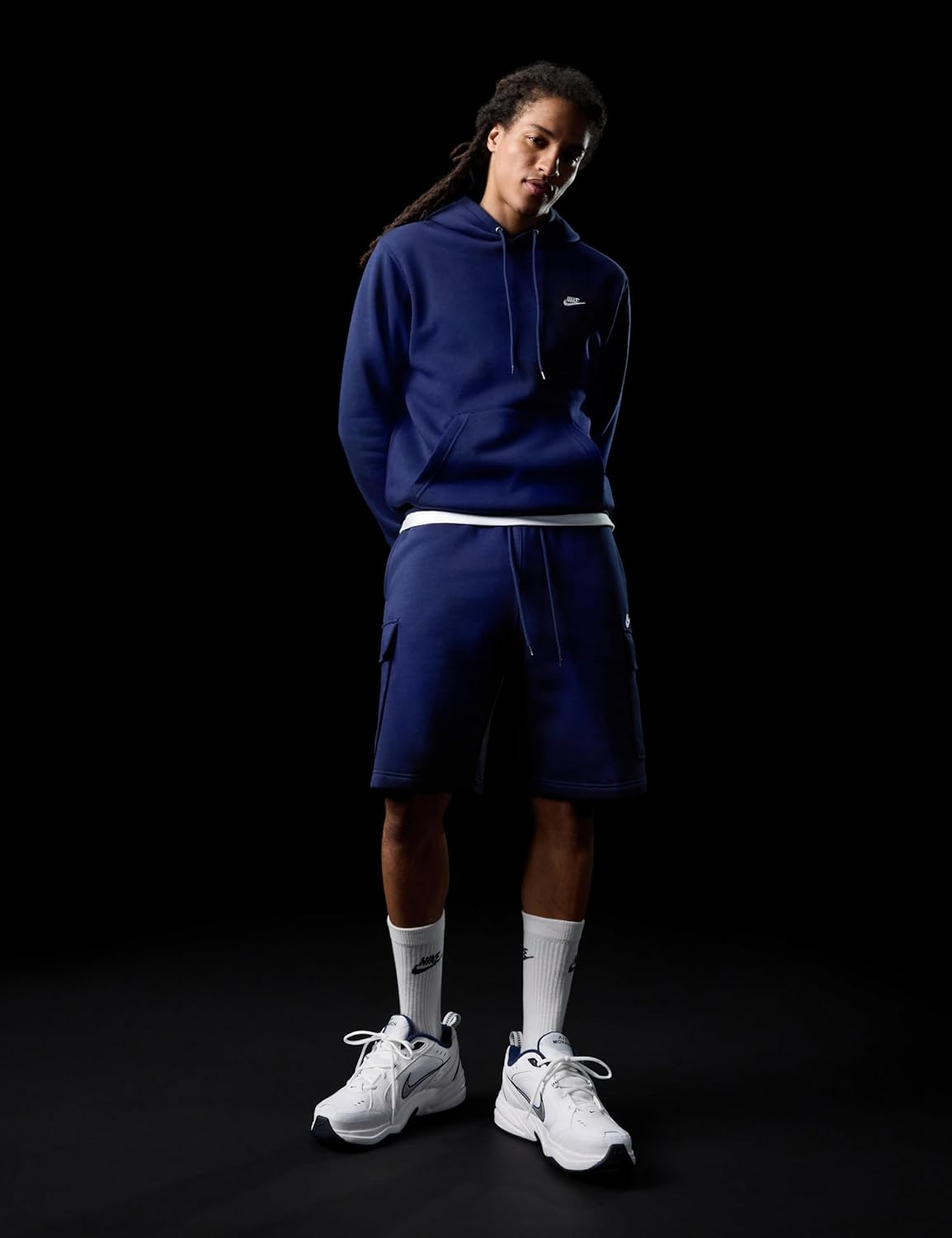 Nike Men's Club Brushed Fleece Cargo Shorts - Image 3