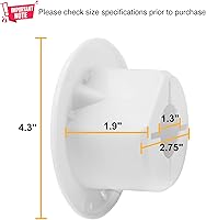 Vista 3 de Escotilla de cable eléctrico redonda de 4 1/4 pulgadas para cables de 30 amperios para RV (blanco)