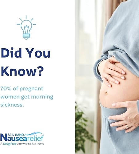 Miniatura 11 de Sea-Band Mamá! Kit de embarazo para aliviar las náuseas con bandas de acupresión antináuseas, pastillas de jengibre y Rollette de aceite esencial