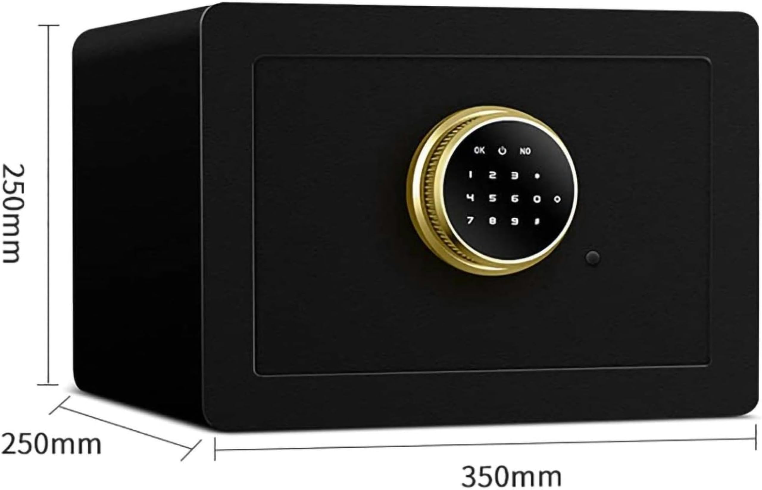 Coffre-fort mural ignifuge avec clavier à écran tactile et verrou d'empreintes digitales pour la maison et le bureau - Solution de haute sécurité résistante au feu - Blanc