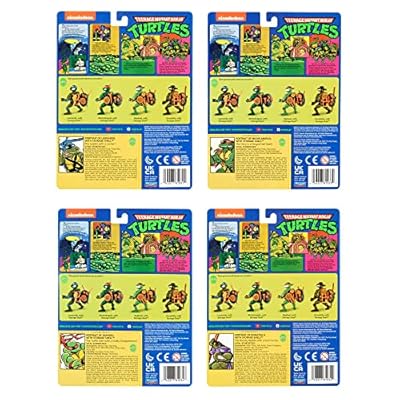 Teenage Mutant Ninja Turtles: Classic 4 Turtles 4-Pack Figure Bundle