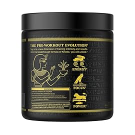 Ambrosia Kinetic - Organic Pre Workout Powder | Mushroom-Enhanced Natural Pre Workout | Nootropic Superfood Powder for Clean Energy, Focus, Recovery | 24 Servings | Blue Raspberry
