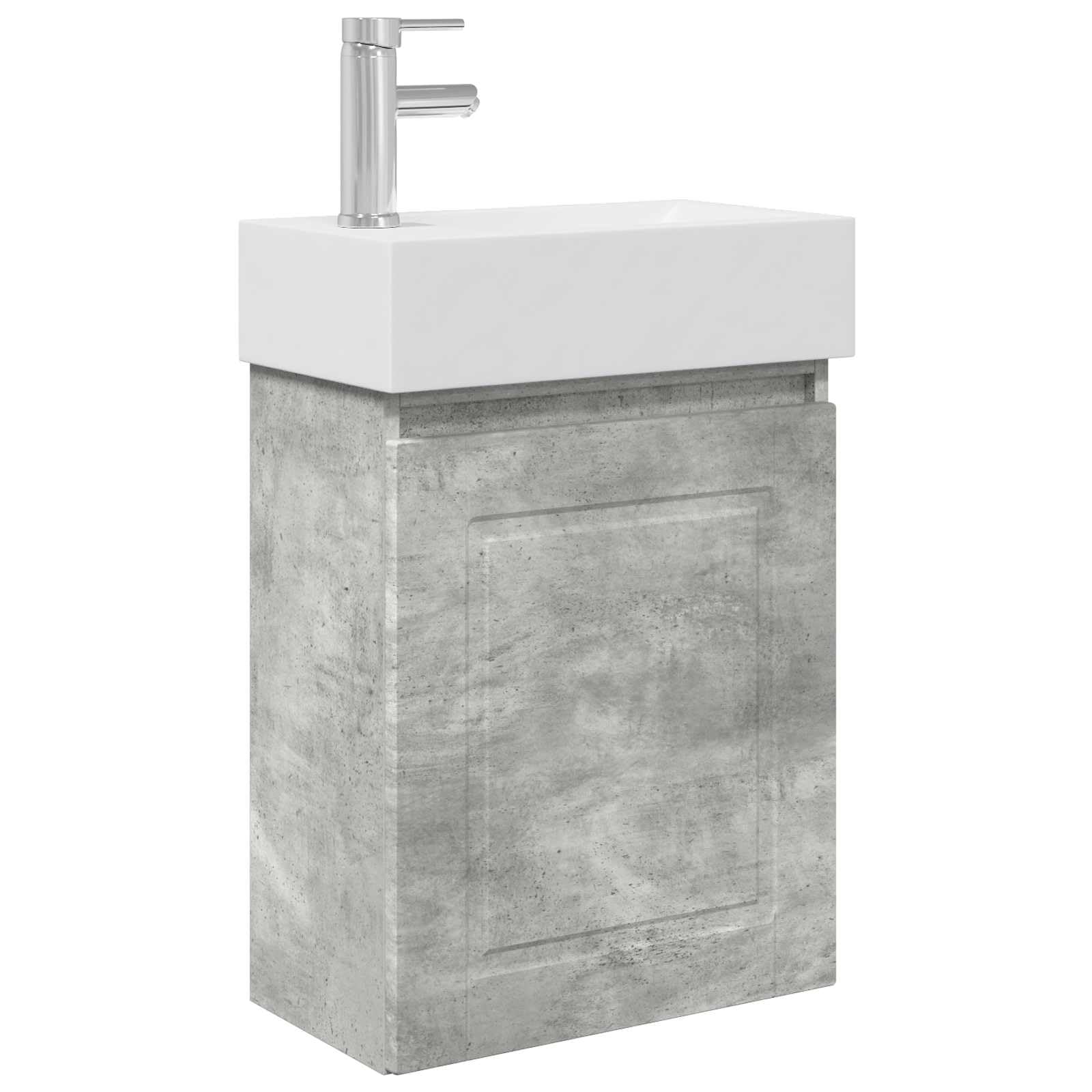 Mobile Bagno Sospeso con Lavabo Ceramica e Miscelatore 45,5 cm