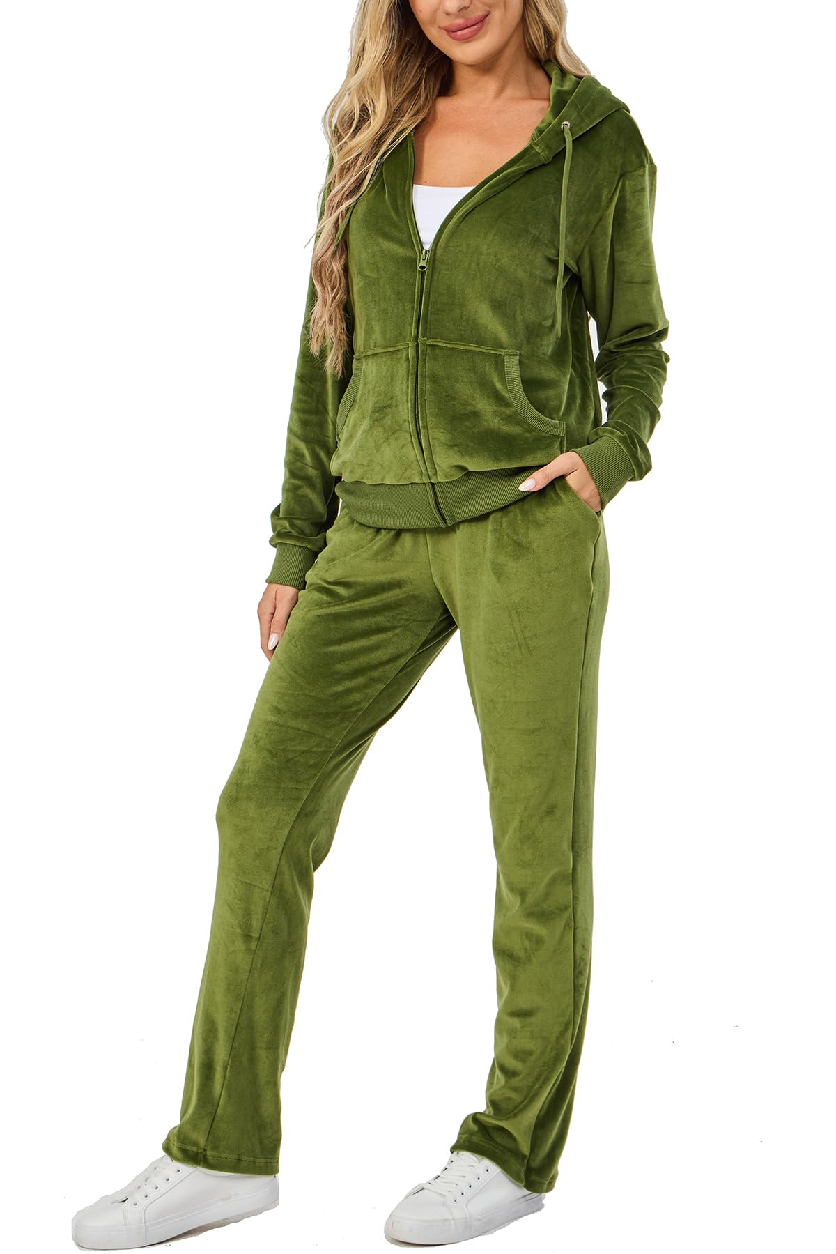 Velour Track Suit Set