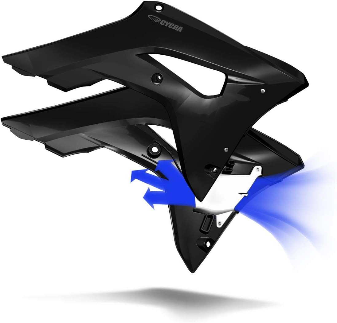 Cycra 1CYC-1889-12 Powerflow Intake Radiator Shrouds - Black