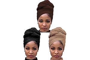 Loc Accessories for Black Women - Harewom 3PCS Head Wraps