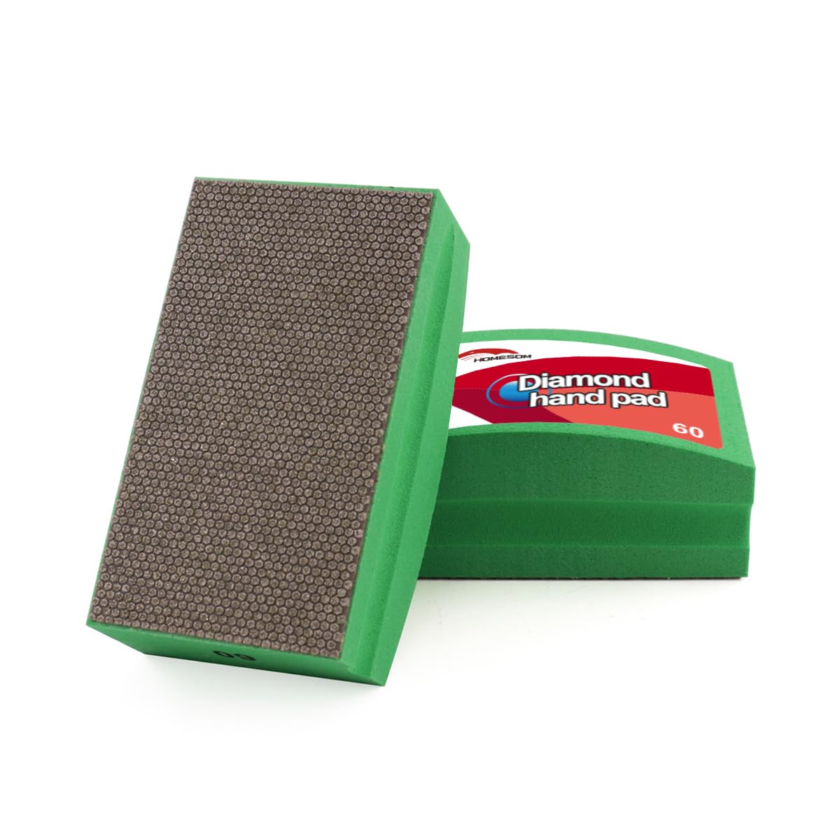 Diamond Hand Polishing Pads for Granite Stone Concrete Marble Foam Back Arc Design Electroplate Sanding Pads 60 Grit