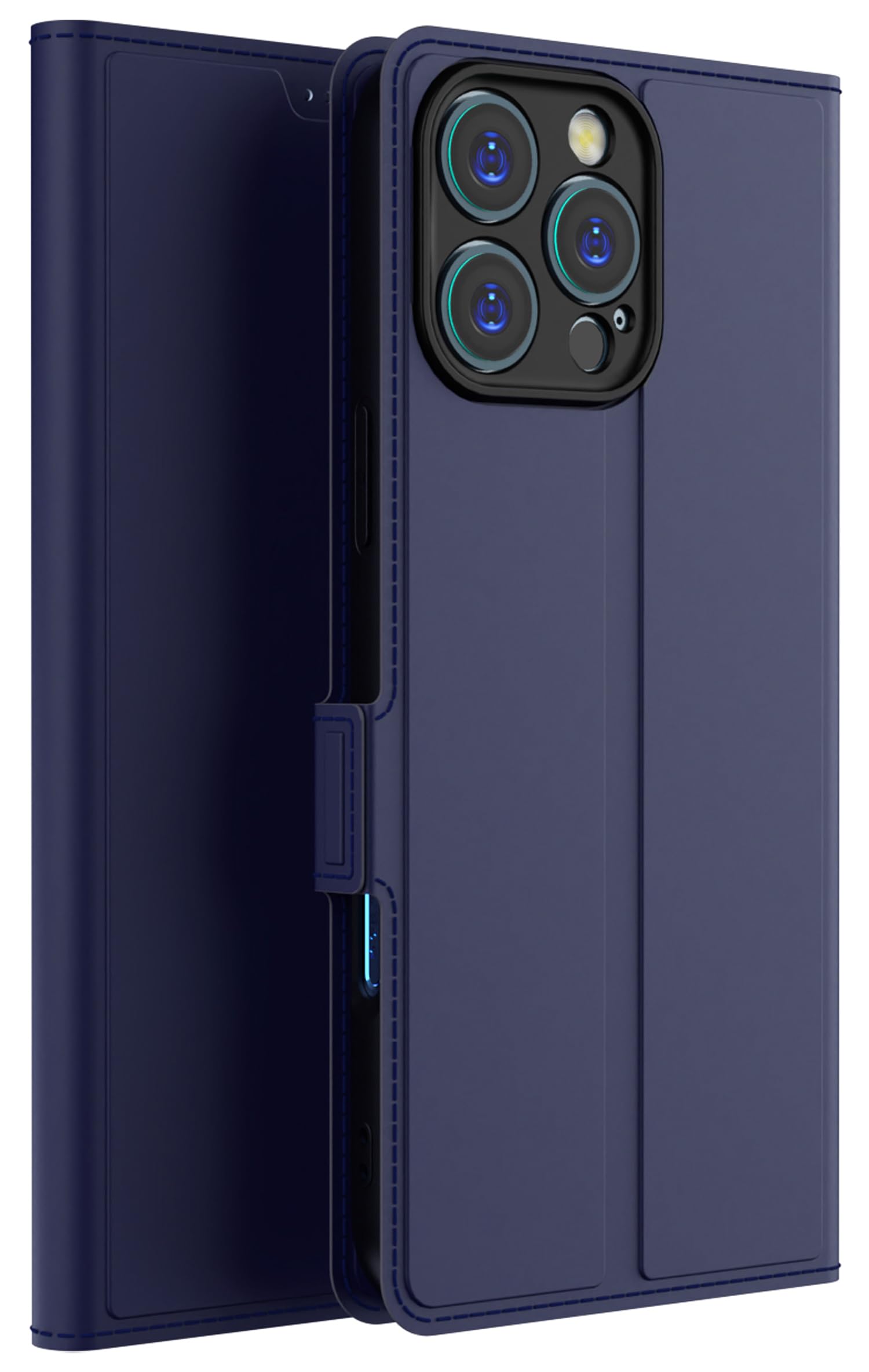 Kapa Noble Slim Magnetic Leather Flip Case Cover for Apple iPhone 16 Pro | Card Holder Stand Flip Wallet Case (Blue) (B0DFPGGXQ1) Amazon Price History, Amazon Price Tracker