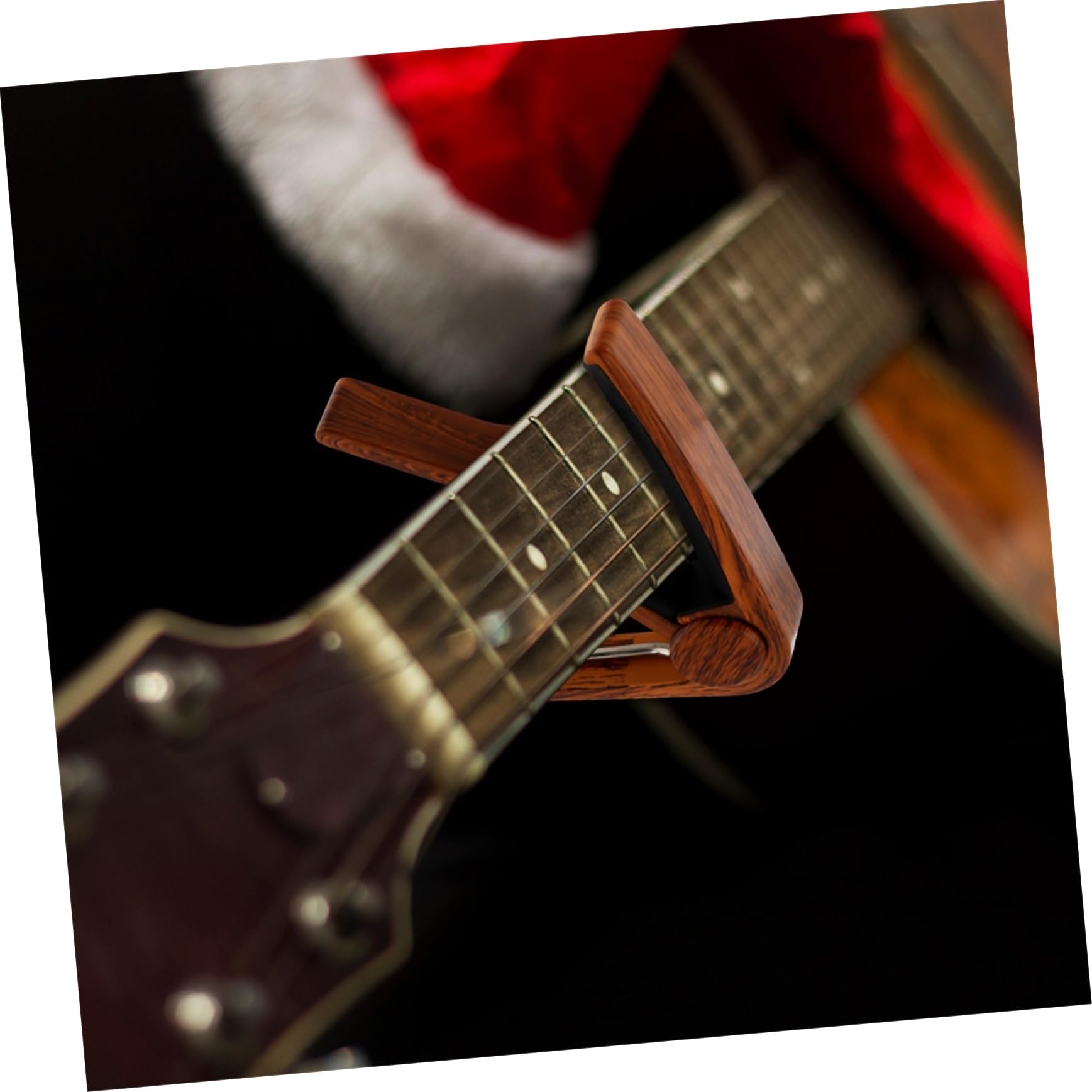 ibasenice 3pezzi Capo Per Chitarra e Ukulele Clip Di Accordatura Accessorio Musicale Per Musicisti e Principianti Facile Da Utilizzare e Riposizionare Senza Disturbare Intonazione