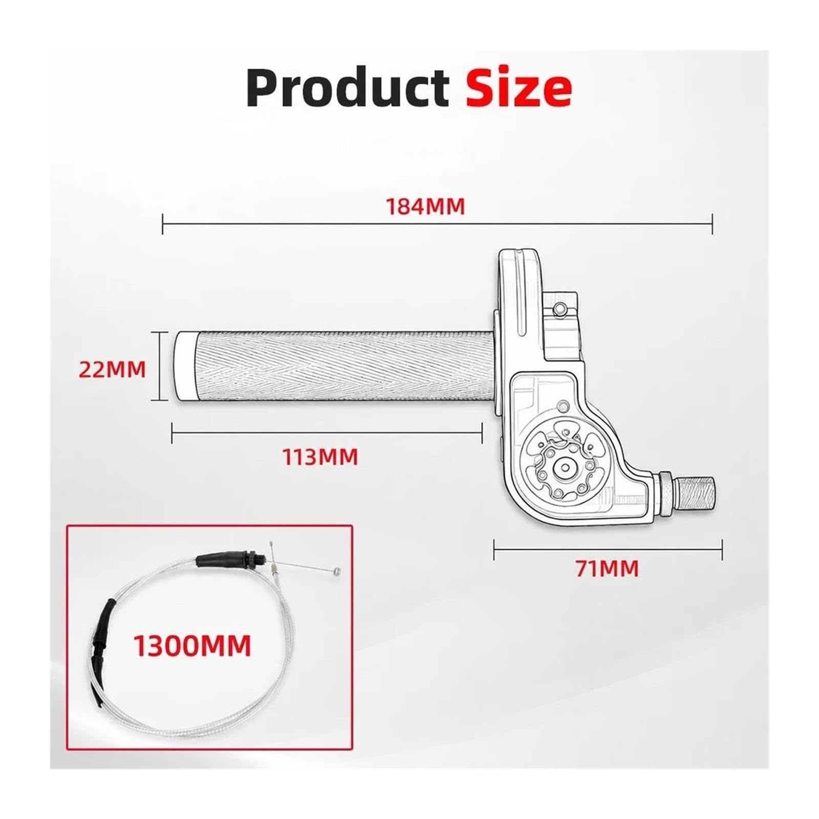 Accessori Per Moto CNC - Manopola Acceleratore Da 22 Mm Con Impugnatura A Rotazione Visibile Per Yamaha E Per Kawasaki Veicolo Fuoristrada(Purple)