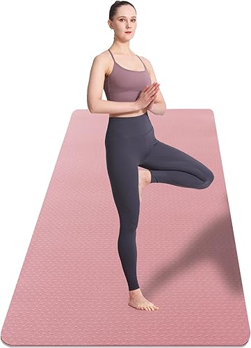 Miniatura 1 de UMINEUX Tapete de yoga extra ancho para mujeres y hombres, 72 x 32 x 14 pulgadas, tapete de yoga ecológico TPE antideslizante, tapete de