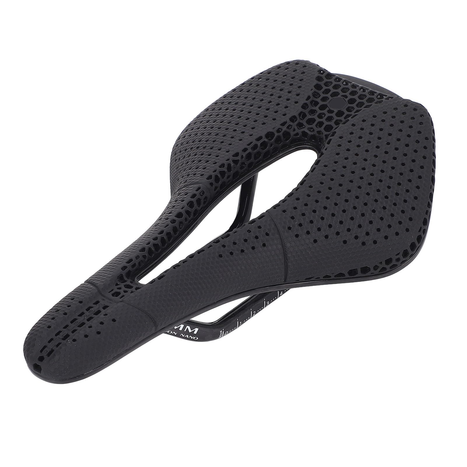 HUIOP Seggiolino per Bici con Stampa 3D, Design Ergonomico Imbottitura in TPU Fibra di Carbonio Comoda Sostituzione della Sella per Bici, Cuscino da Ciclismo Leggero e Resistente con