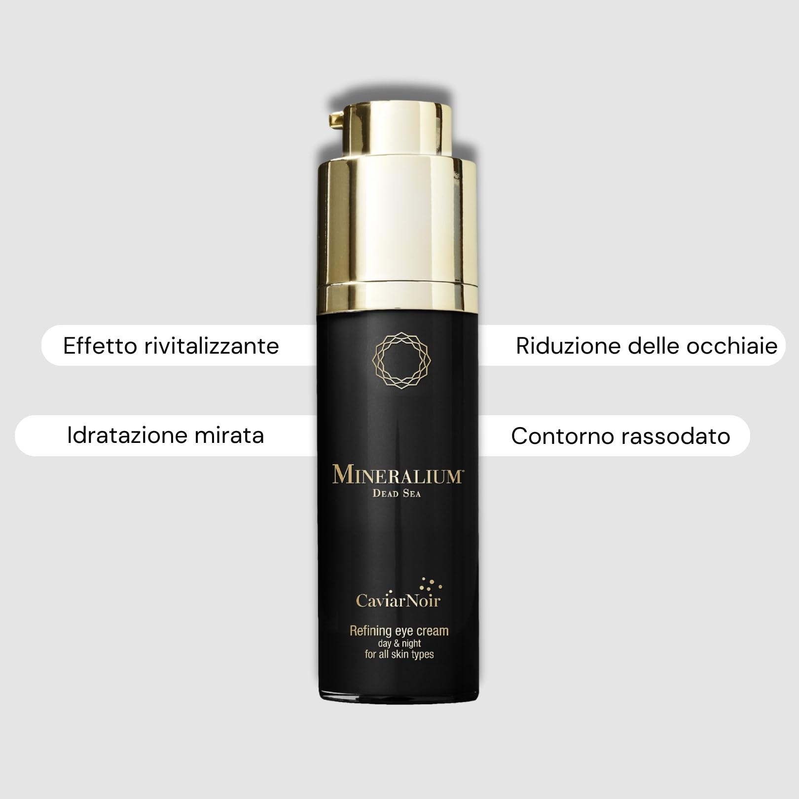 Crema Occhi Rassodante al Caviale - 30 ml | Crema Occhi Rassodante al Caviale: idrata il contorno occhi e aiuta a levigare le linee sottili.