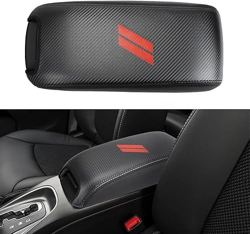 LEXLEY Para Dodge 2011-2020 Journey Accesorios interiores Hash Mark Almohadilla de consola central impermeable antiarañazos de cuero protector cubre