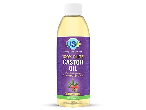 Aceite de ricino 100 puro de 10 onzas de EE UU prensado en frío sin refinar sin hexano grado USP calidad premium para una piel y cabello saludables
