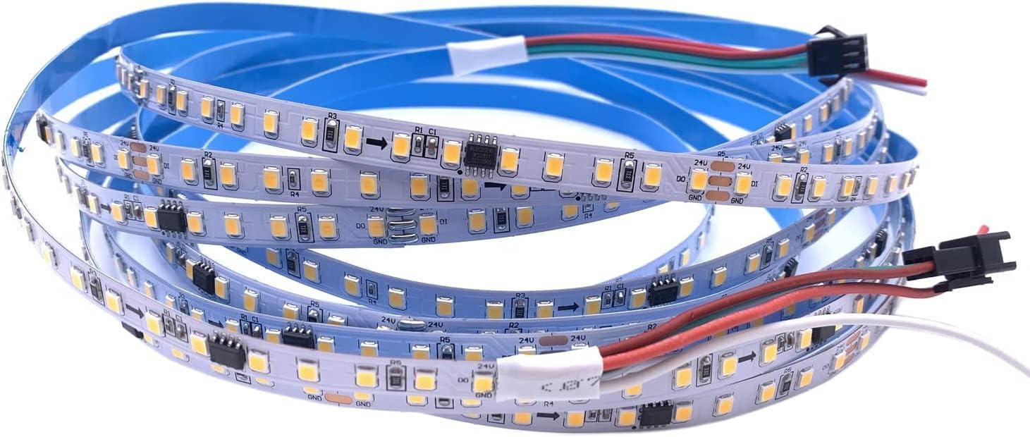 10M WS2811 2835SMD Horse Race LED Strip Running Water Light 120Leds/m with Backflow Marquee White Nature Warm White DC24V Home Decor (24V 10M Warm White 3000K)