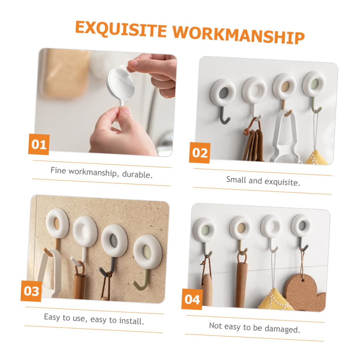 Alipis 12piezas Ganchos Adhesivos Multifuncionales Sin Daños Para Pared De Ganchos Para Colgar Toallas Abrigos y Utensilios De Cocina Resistente y Fácil De Instalar Para Baños y