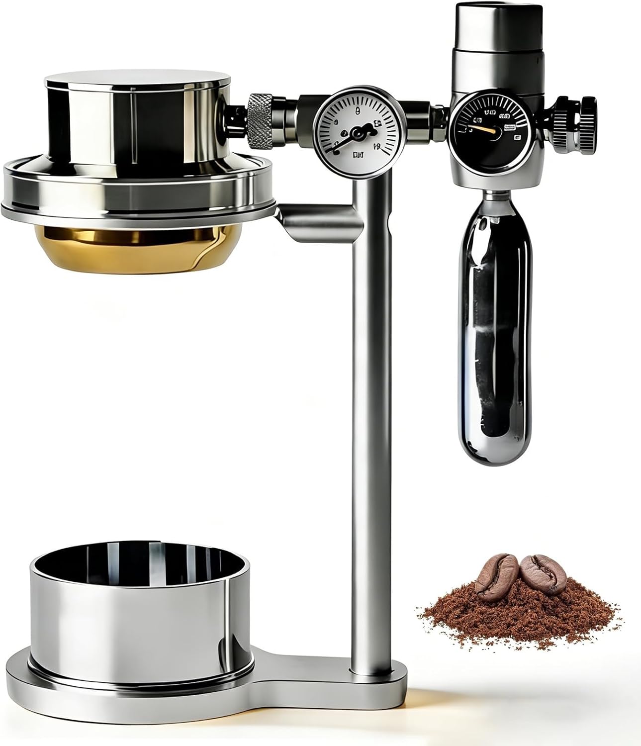 58mm Pneumatic Coffee Machine, Manual Air Pressure Coffee Maker, 9 Bar Fast Extraction, for Commercial Use Home Brewing and Various Scenarios to Meet Different Making Needs