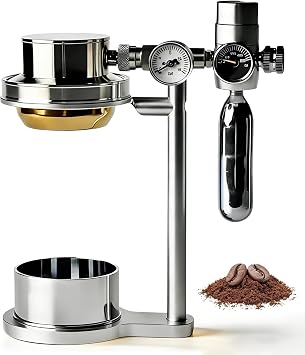 58mm Pneumatic Coffee Machine, Manual Pneumatic Coffee Maker, 9 ATM Fast Brewing, Commercial and Home Use for Various Brewing Needs in Various Occasions