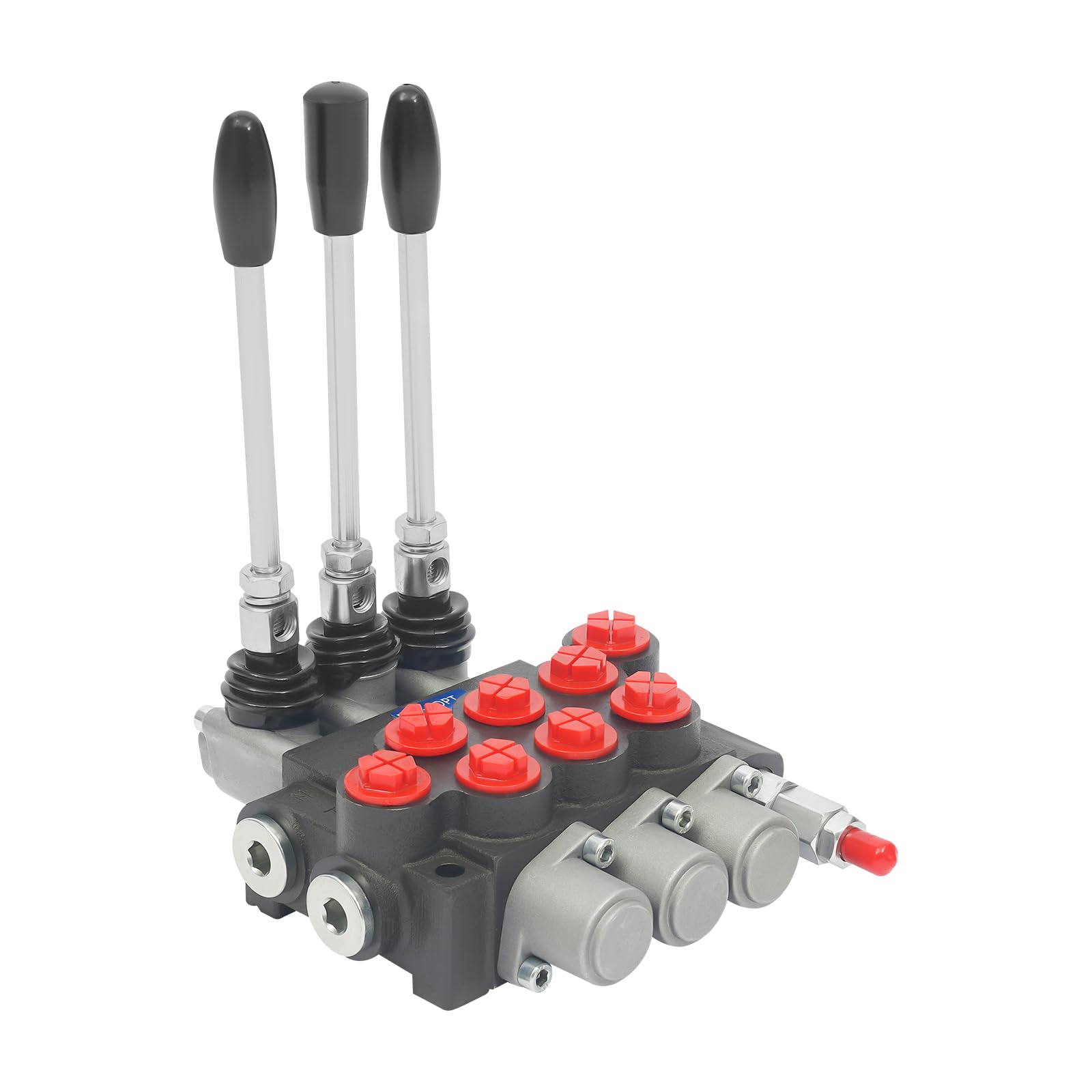 Valvola di controllo direzionale idraulica 3 bobine 40L/min, manuale, 1/2" BSPP connettori, valvola di sicurezza regolabile 5-31.5MPa, per trattori, spaccalegna e macchine agricole