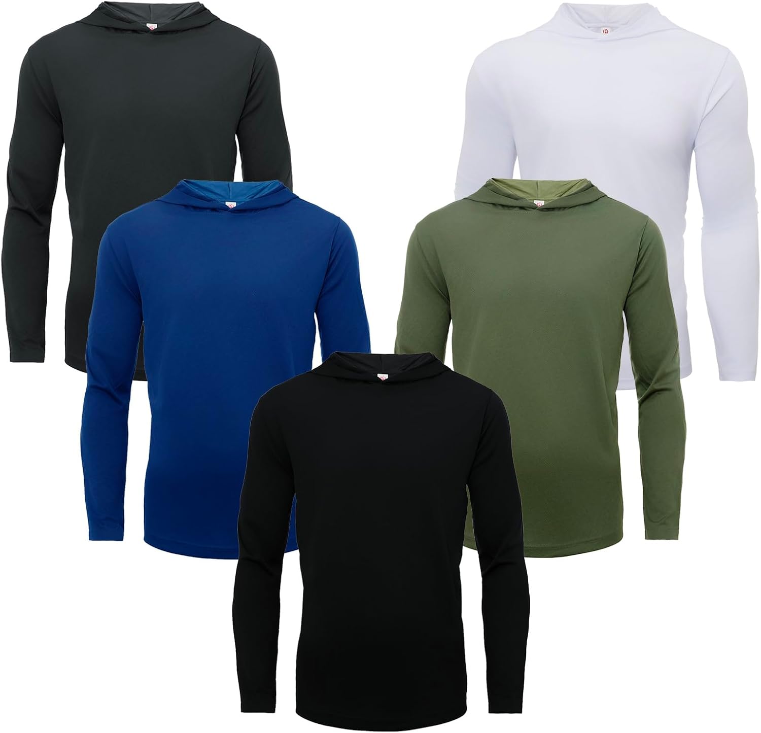 LeeHanTon Men's Sun Shirts UV Protection Long Sleeve Hooded Shirt for Mens Lightweight Hoodie Breathable Fishing Shirts