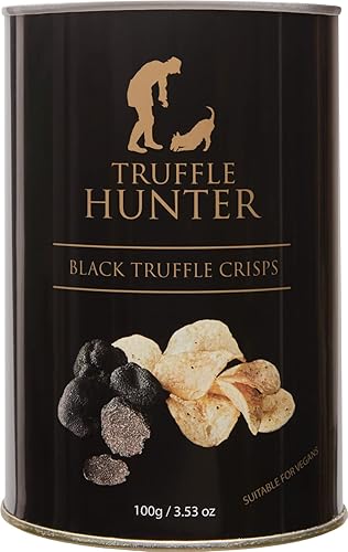 Truffle Hunter - Crisis de trufa negra - Lata de 3.53 oz especial de trufa crujiente
