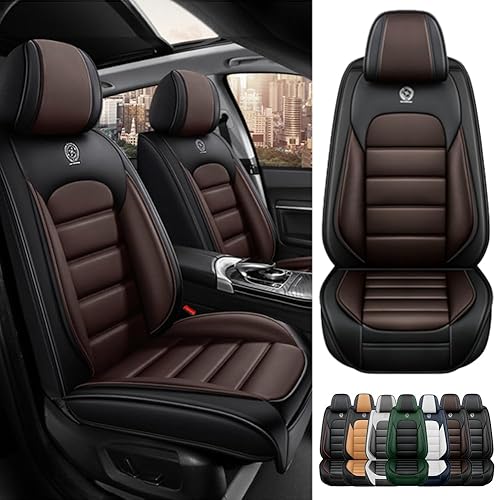 2 fundas de asiento para Mazda2 2011-2023, fundas de asiento de automóvil de cuero, impermeables, suaves, cómodas, fundas de asiento prémium con