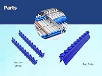 Vista 6 de ARTMAN INSTRUMENTS Tiras de silicona de repuesto, paquete de 3, tiras azules autoclavables para casetes de instrumentos dentales de todos
