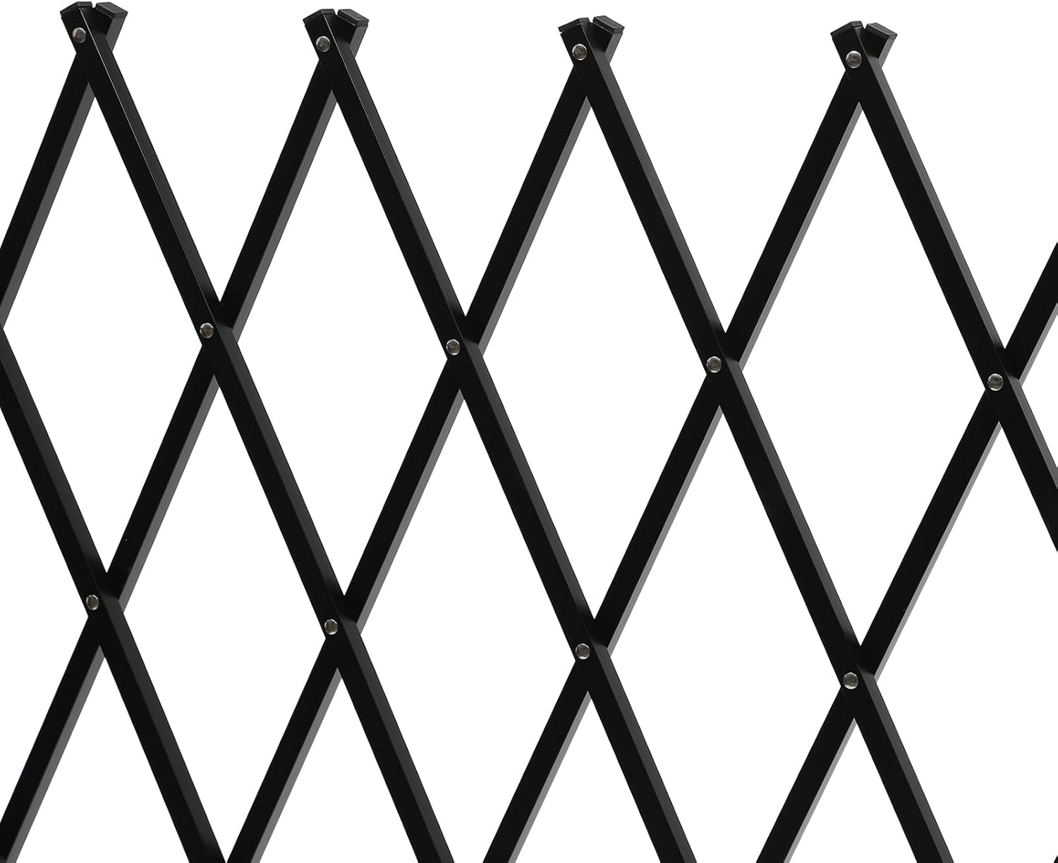 Security Gate Iron Accordion Expandable Barricade 360° Rolling Scissor Door with Padlock for Garage and Warehouse Entry Security