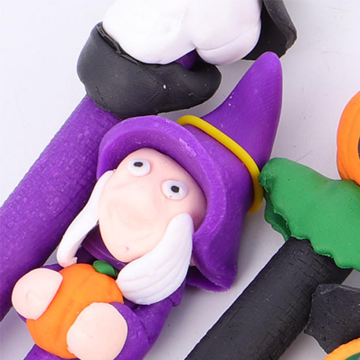3 Set Penna A Sfera Di Halloween Esposizione Penne Marcatore Marcatori Adesivi Gel Evidenziatori Kit Arredamento Di Halloween Fornitura Di Halloween Argilla Polimerica 12 Pezzi * 3