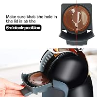 HAILASRE Újrahasználható Kávékapszula Dolce Gusto Kávéfőzőhöz, 6 Darabos Szett, Környezetbarát Kávépod Szűrő, 3 Fekete + 3 Barna 6