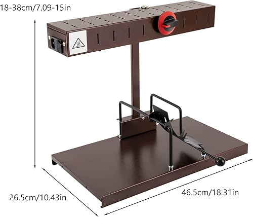 Miniatura 7 de Máquina eléctrica de queso Raclette comercial de 800 W, calentador de quesos para encimera de 800 W, calentador de queso de restaurante de