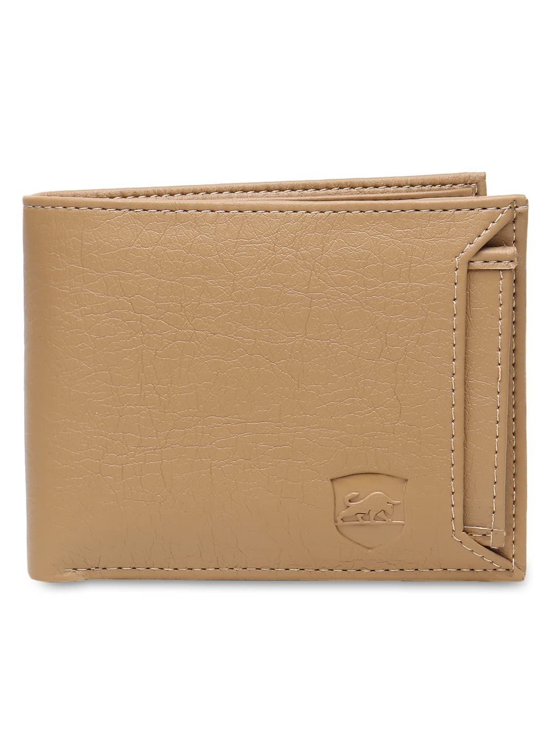Slider Design PU Leather Wallet for Men, 6 Card Slots, 2 Currency & Secret Compartments, 1 Coin Pocket, 1 ID Card Slot (Beige)-image-28