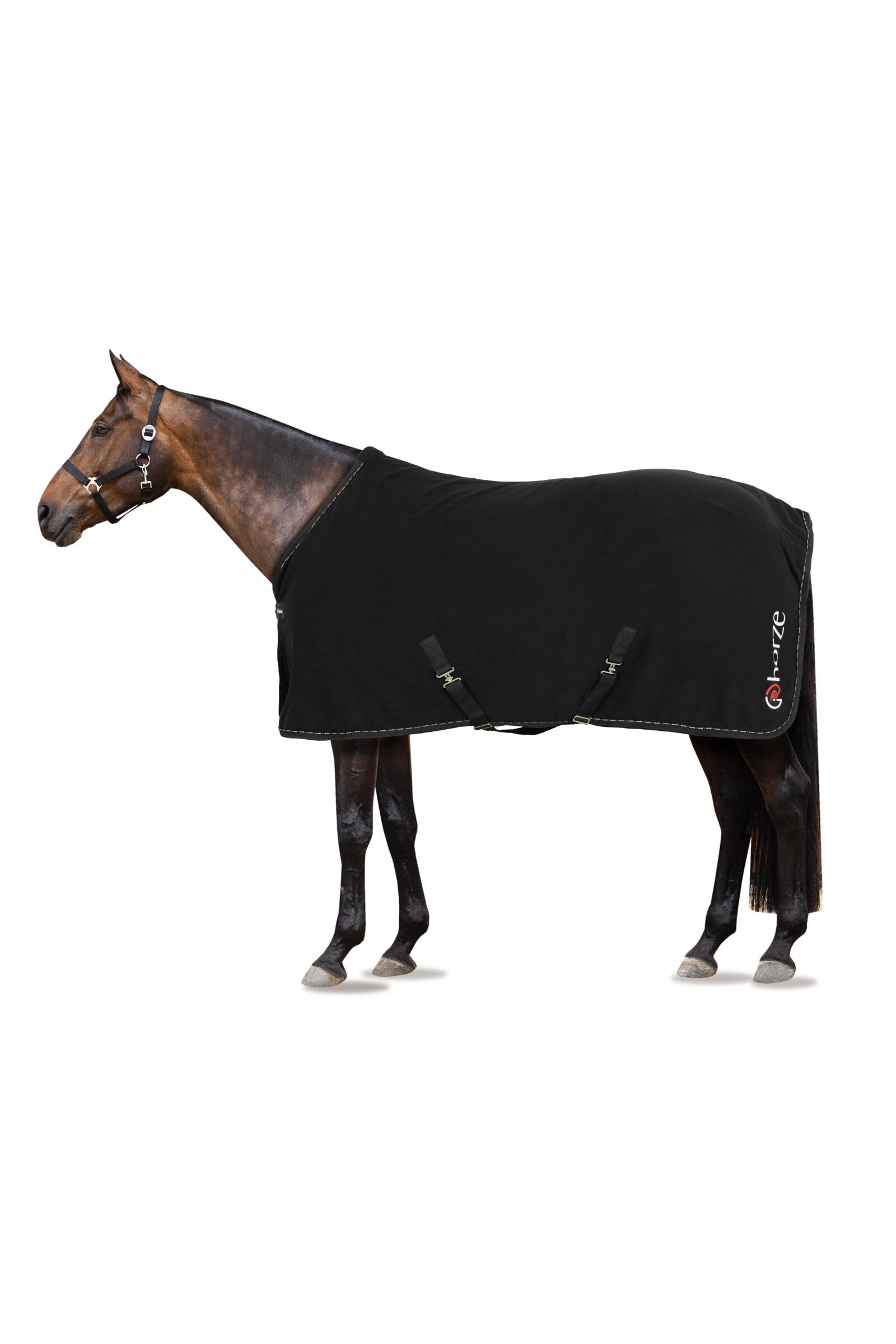 Horze Caballos Cairo 145 - Manta para caballo (infrarrojos), color negro