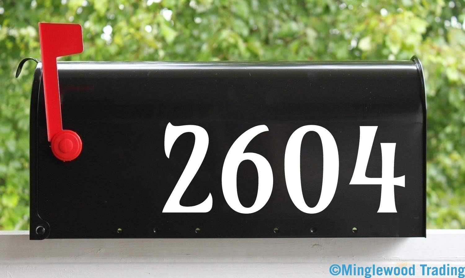 2 Sets of 3" Custom Mailbox Numbers - Home Office Address - Vinyl Die Cut Decals