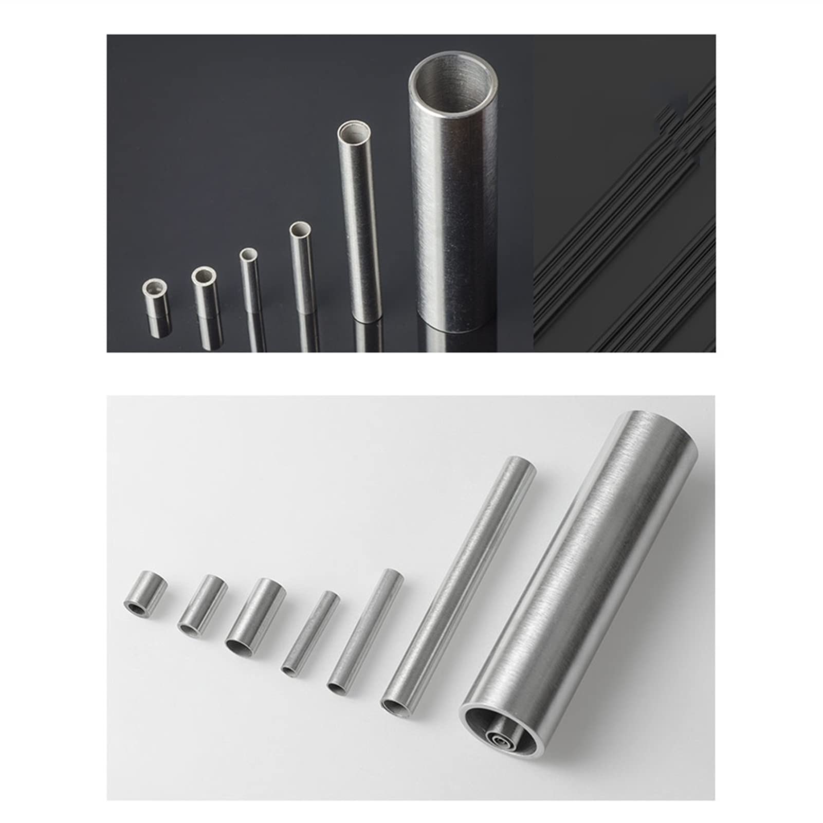 Tubo rotondo in acciaio inossidabile 304, diametro esterno 20 mm, con diametro interno di 10/12/14/15/16/17/18 mm, lunghezza 20 cm