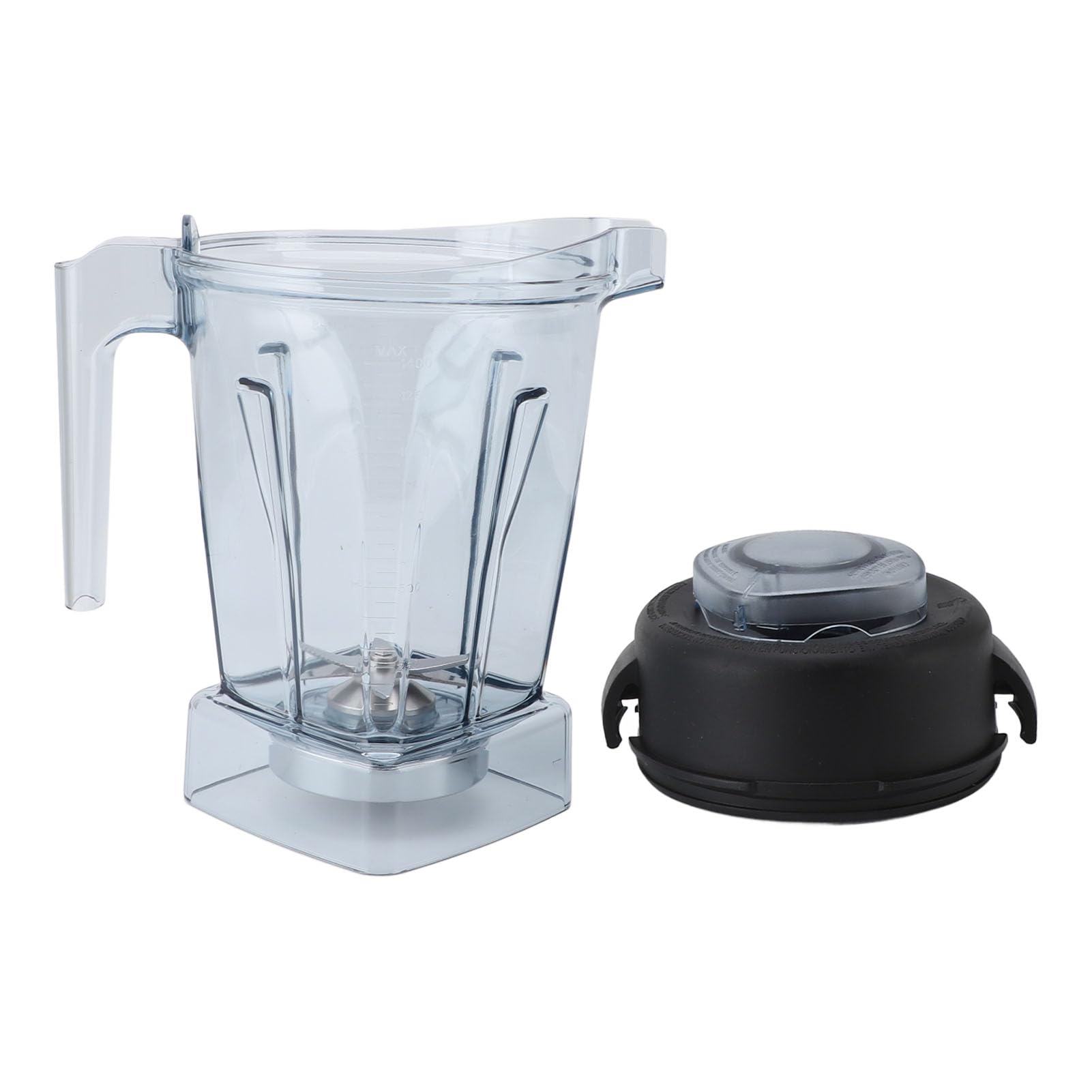 Récipient de Remplacement de Mélangeur, Tasse de Mélangeur Transparente Anti-fuite avec Lame et Couvercle en Acier Inoxydable pour Pièces de Mélangeur Vitamixx