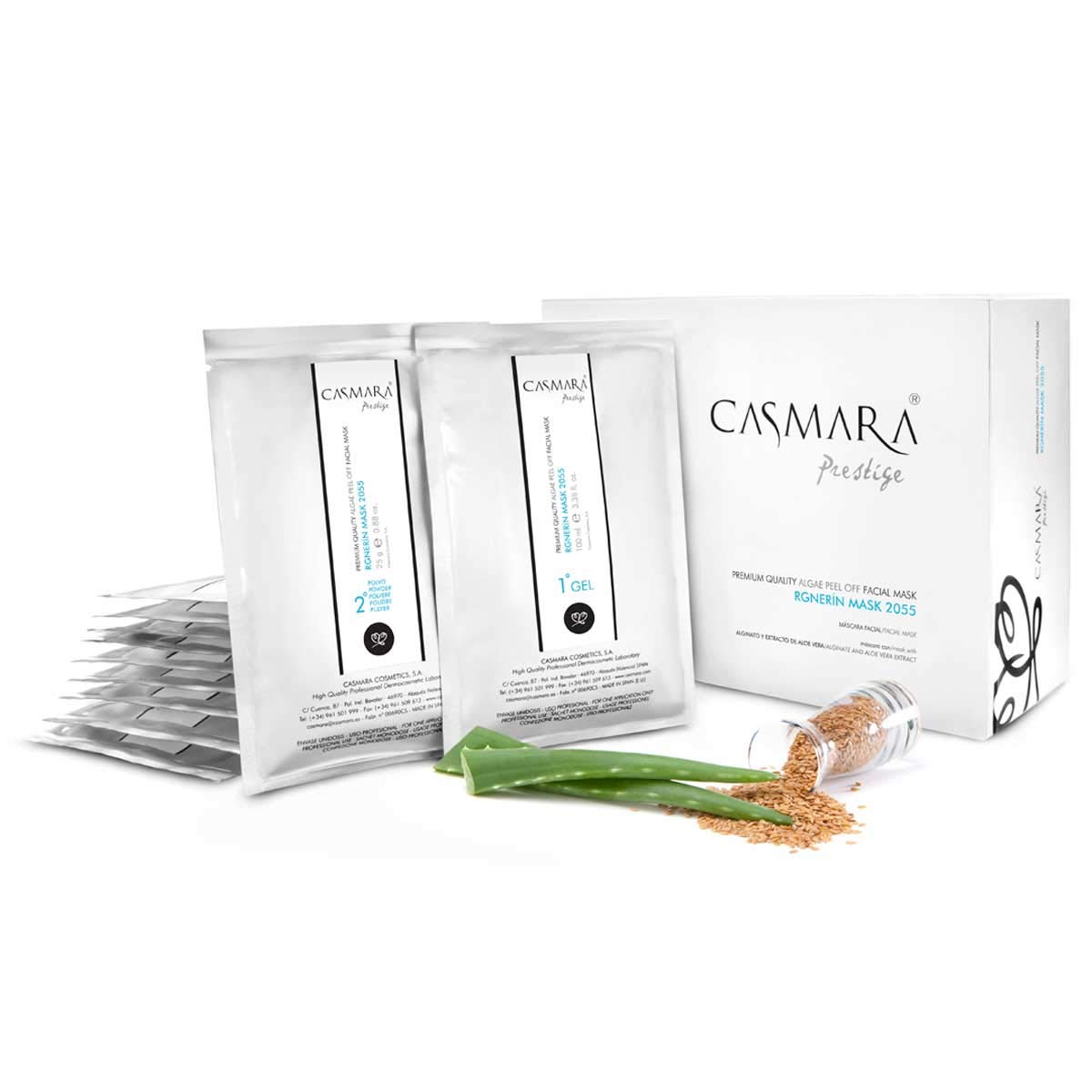 Casmara Algae Peel Off Rgneric Mask, Aloe Vera, 10 Gel + 10 Powder, 10 Count