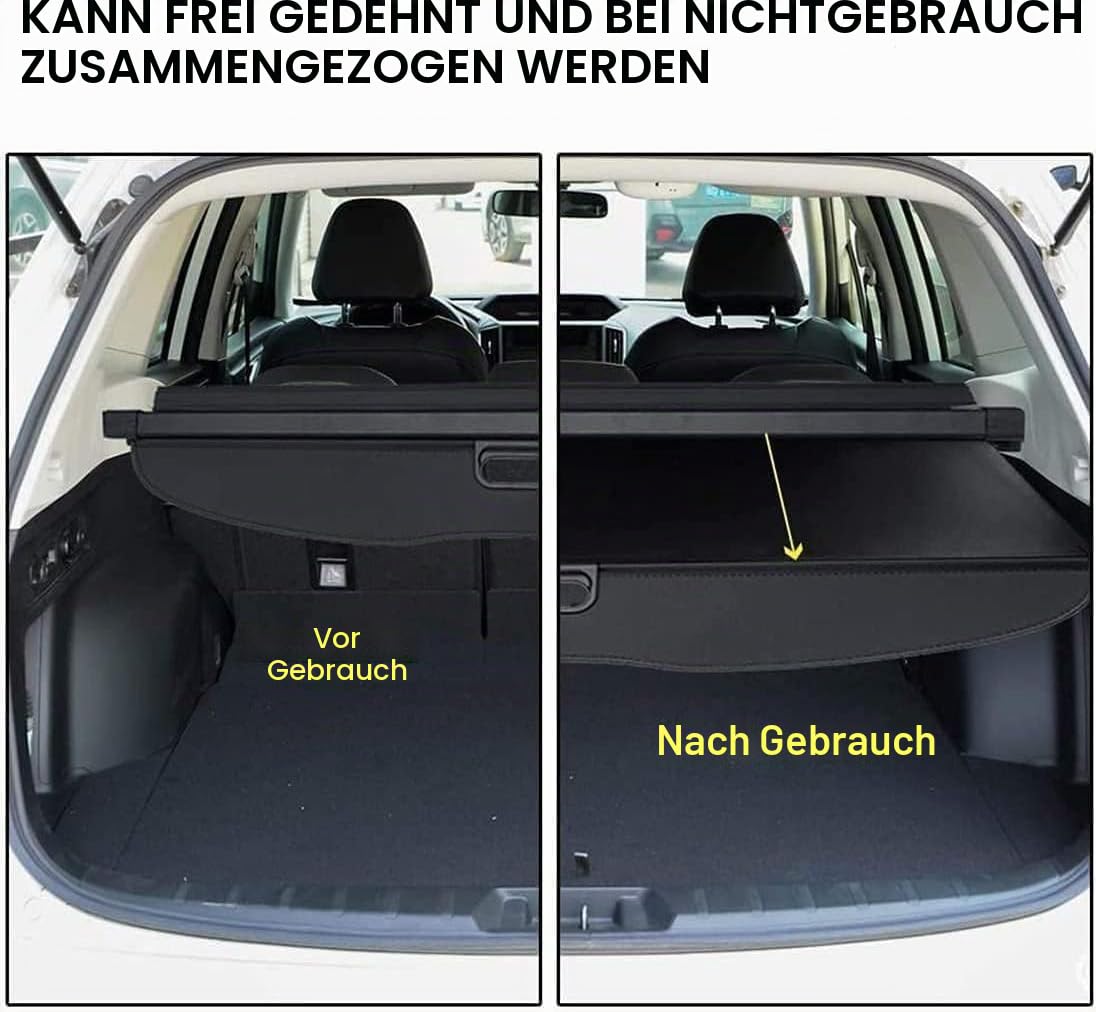 Auto Einziehbarer Laderaumabdeckung Kofferraum für Tesla Model Y Juniper 2026, Rollo für den Kofferraum Sonnenschutz Kofferraumabdeckung