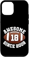 Vista 28 de Awesome Since 2008 18th Birthday Men Son American Football Case for iPhone 16