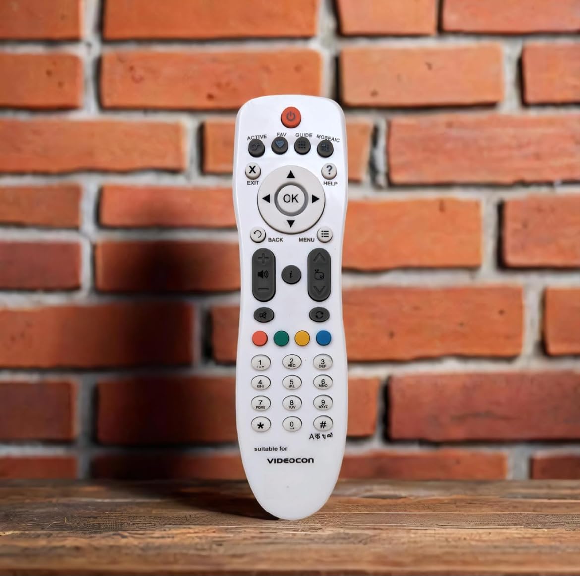 New Remote Compatible with New Videocon D2H TV DTH Set Top Box Material Hard Plastic Colour White (Pack of 1)