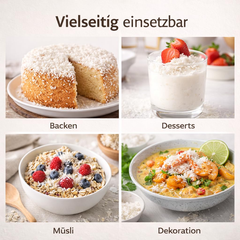 GiDeli Kokosraspeln 3x5kg - Eine Quelle für Gesunde Fette und Ballaststoffe - Für Veganer und Personen mit Keto-Diät - Natürliche für Vielseitige Verwendung